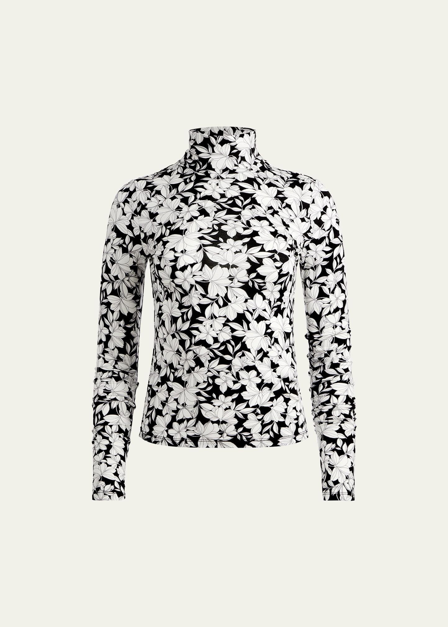 Alice + Olivia Delaina Print Turtleneck Top Product Image