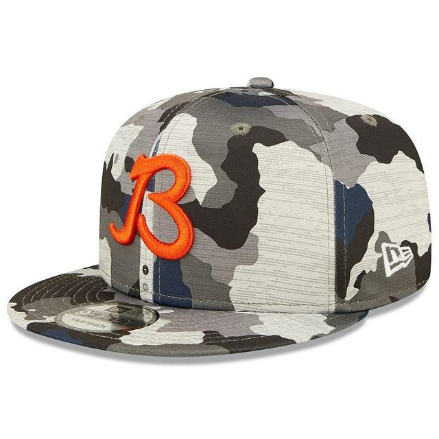 Mens New Era Camo Chicago Bears 2022 NFL Training Camp Official Script 9FIFTY Snapback Adjustable Hat Product Image