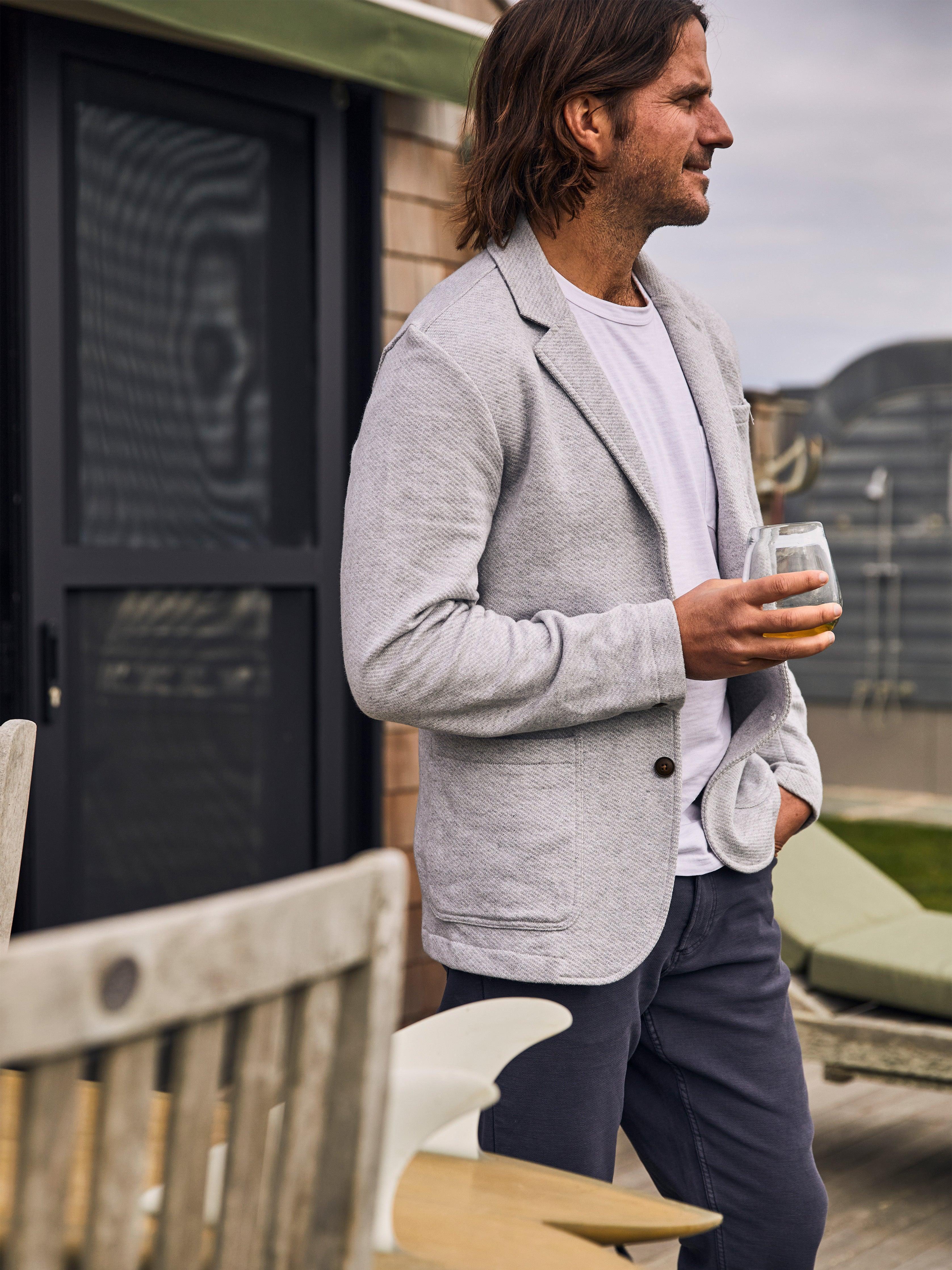 Inlet Knit Blazer (Tall) - Heather Grey Male product image