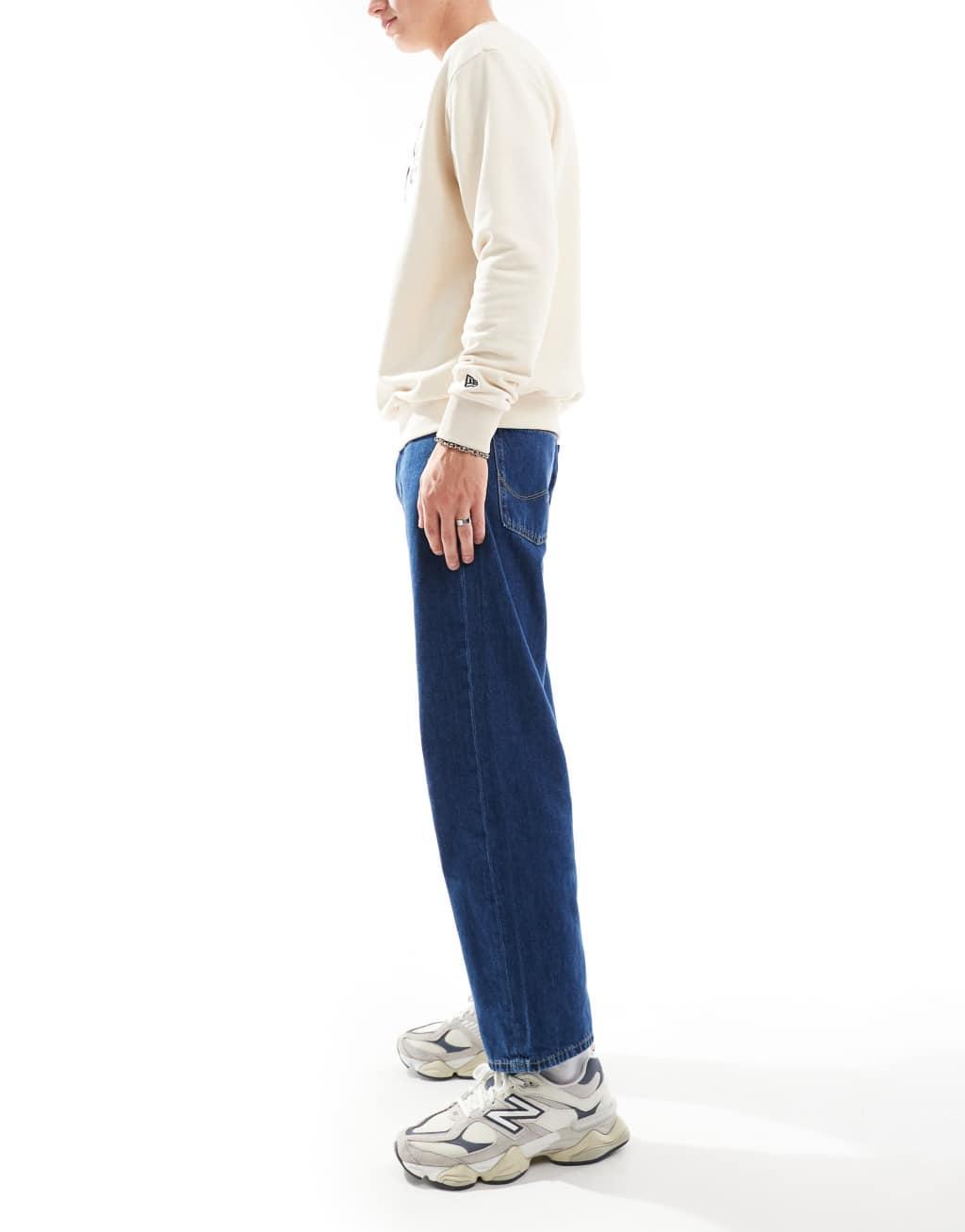 Jack & Jones eddie baggy jean in dark blue wash  Product Image