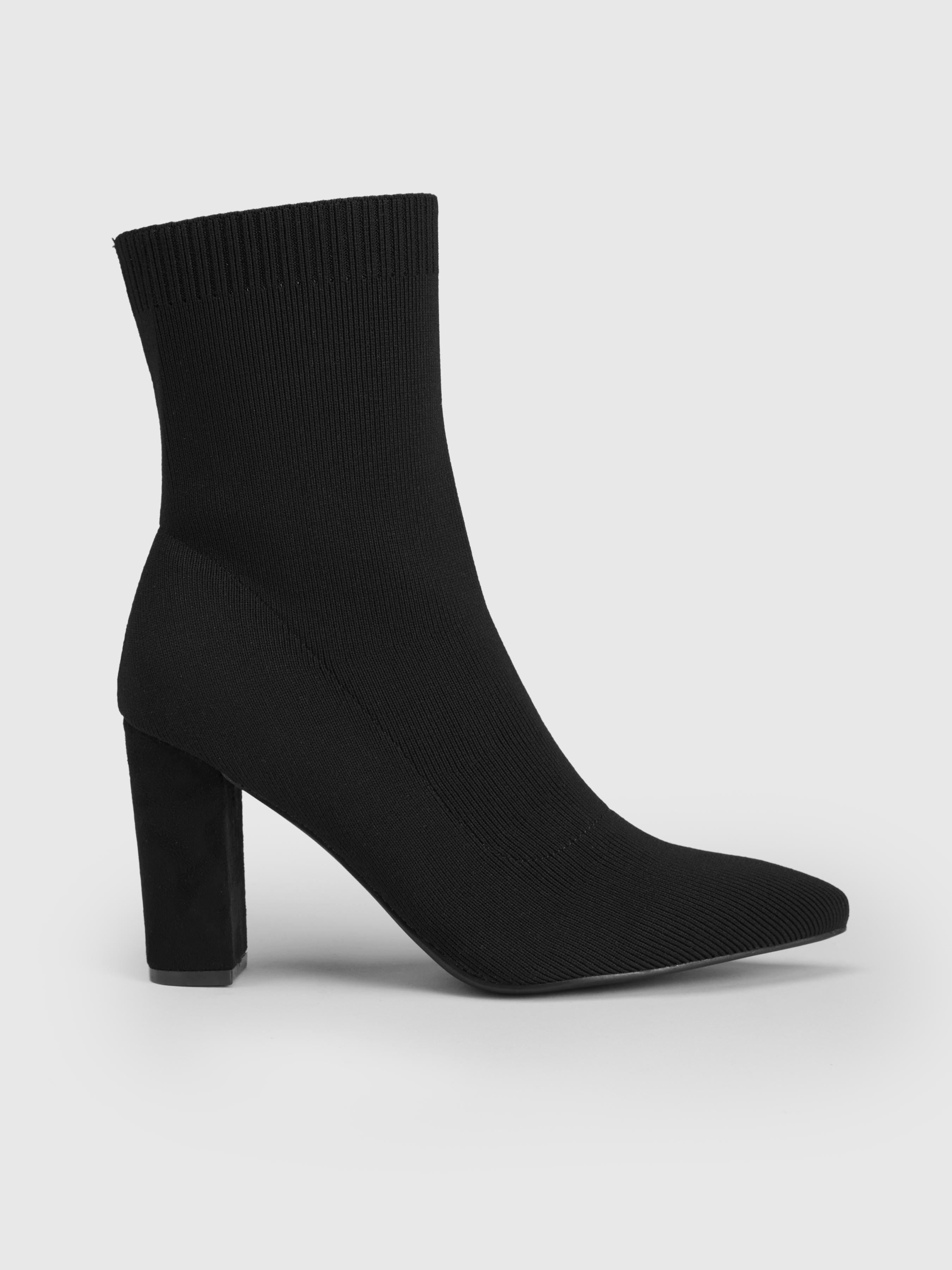 ELASTIC CHUNKY HEEL ANKLE BOOTS product image