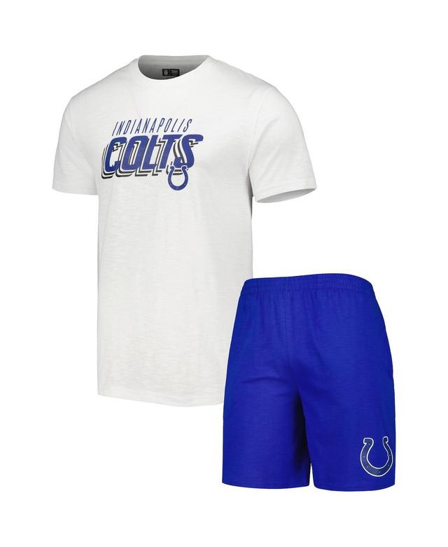 Mens Concepts Sport Royal Indianapolis Colts Downfield T-shirt and Shorts Sleep Set - Royal Product Image