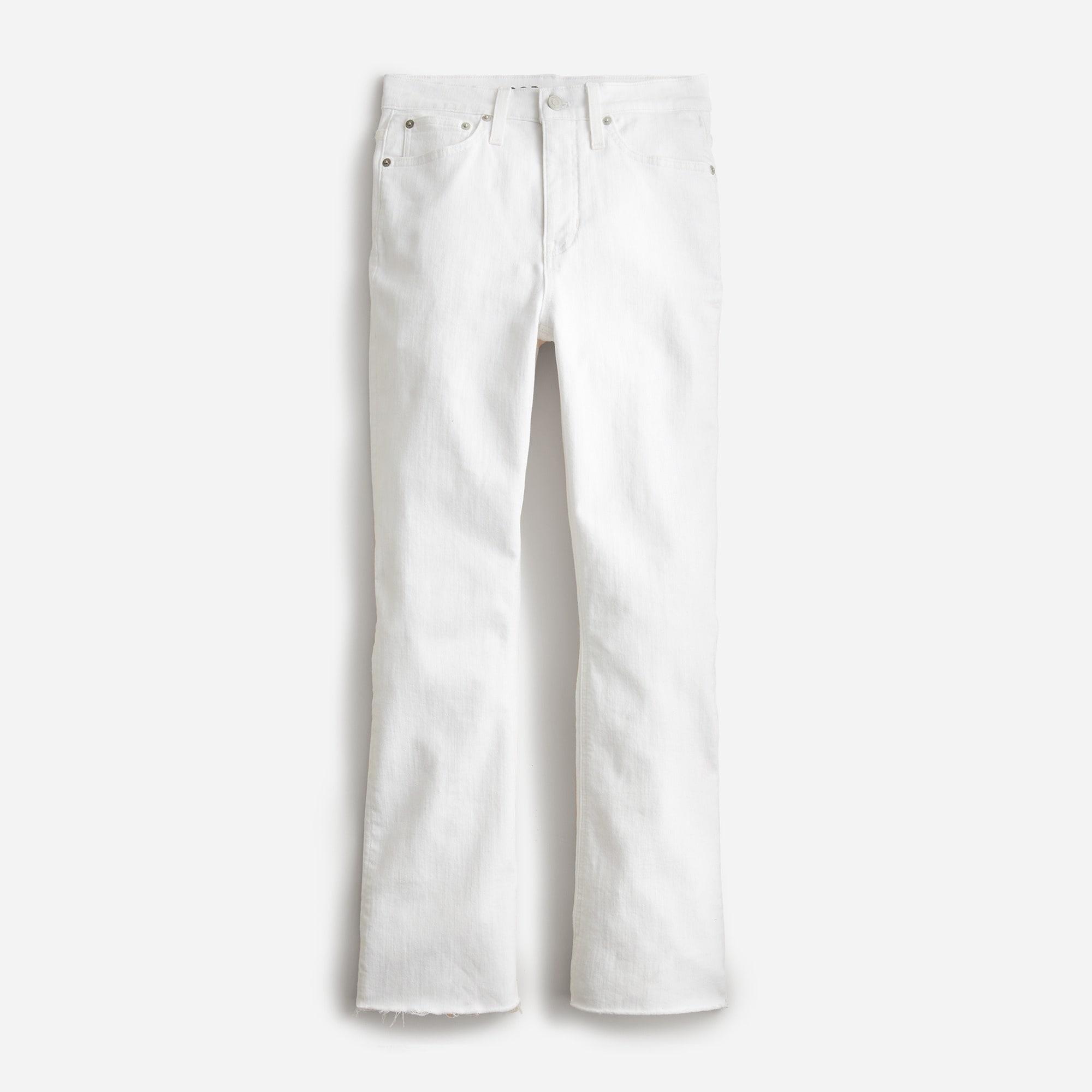 10" demi-boot crop jean in white Product Image