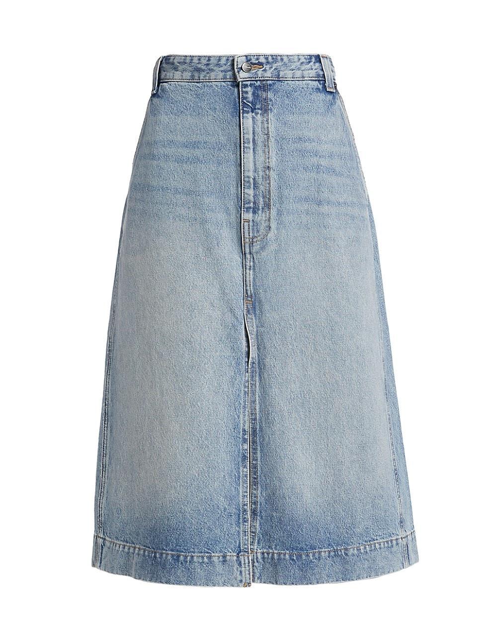 Charlene Denim Midi Skirt Product Image