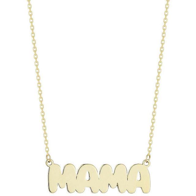 LUMINOR GOLD 14k Gold Bubble Mama Necklace, Womens Yellow Product Image