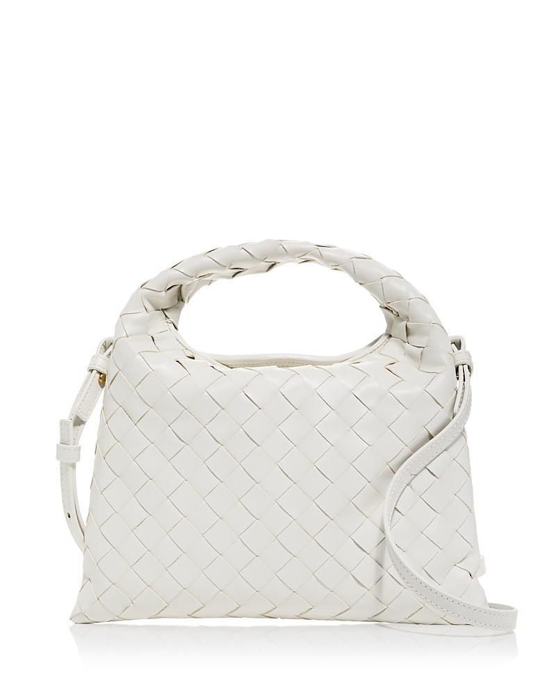 Bottega Veneta Mini Hop Intrecciato Leather Hobo Bag Product Image