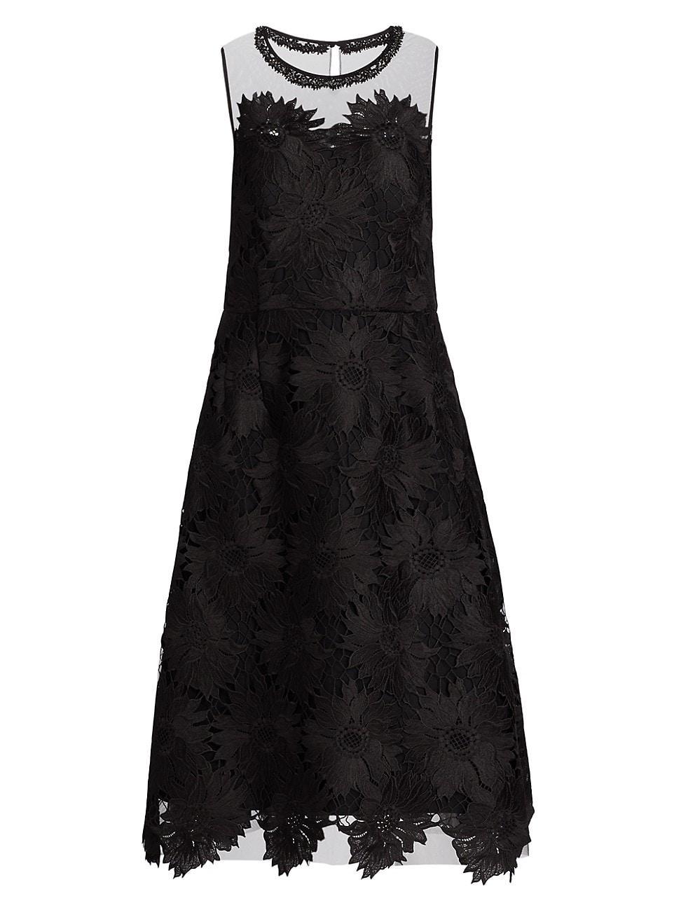 Womens Floral Lace Cocktail Dress product image