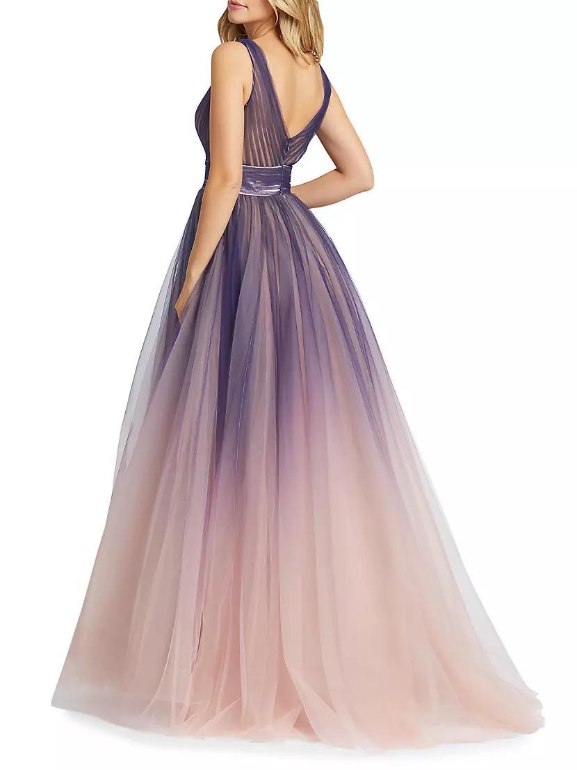 Gradient V-Neck Ballgown Product Image