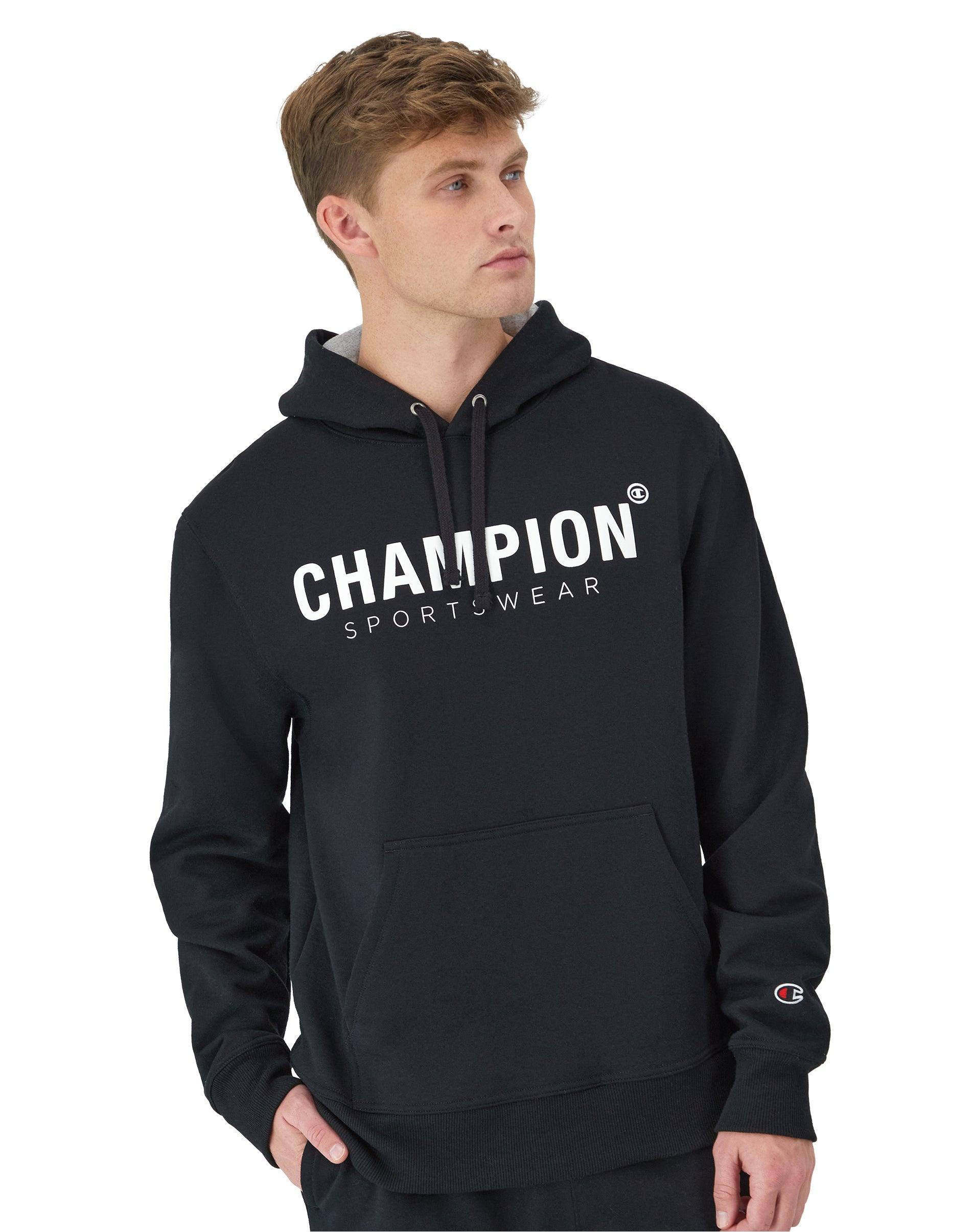 Mens Powerblend Hoodie, Champion Sportswear Oxford Grey XL Product Image