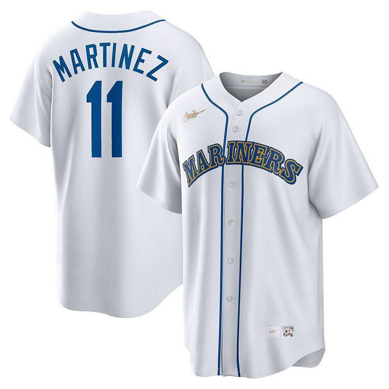 Nike Mens Edgar Martinez Seattle Mariners Coop Player Replica Jersey - White Product Image