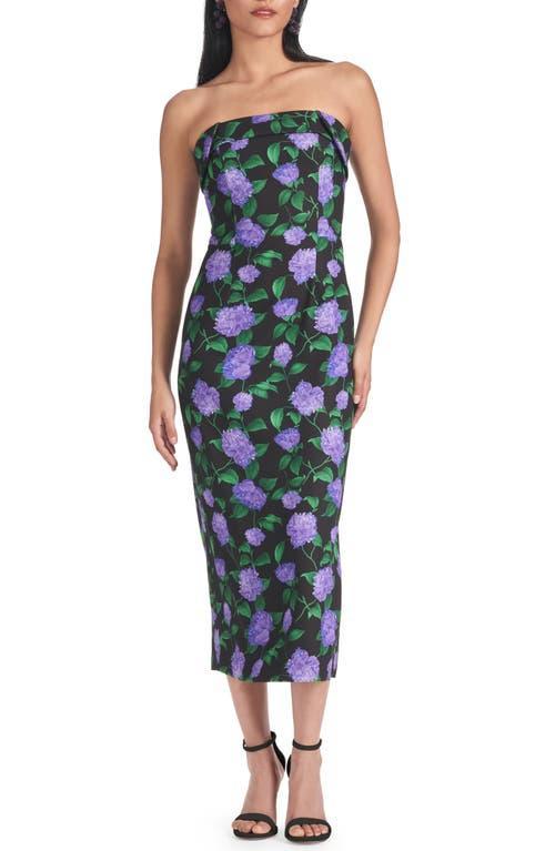 Sachin & Babi Isa Floral Strapless Midi Dress Product Image