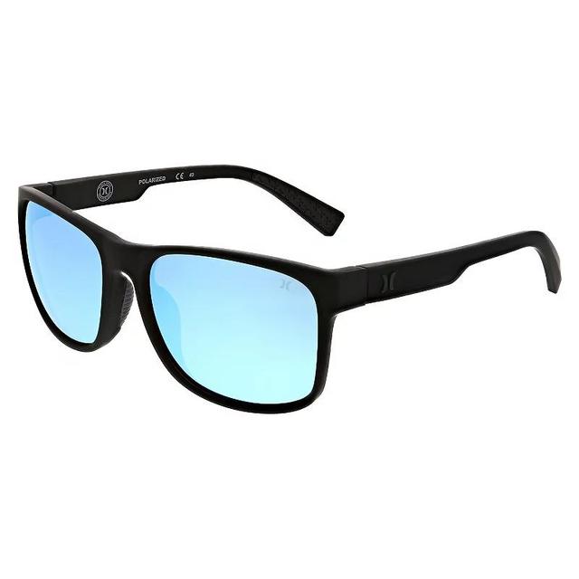 Mens Hurley Resolution 57mm Square Mirrored Sunglasses Product Image