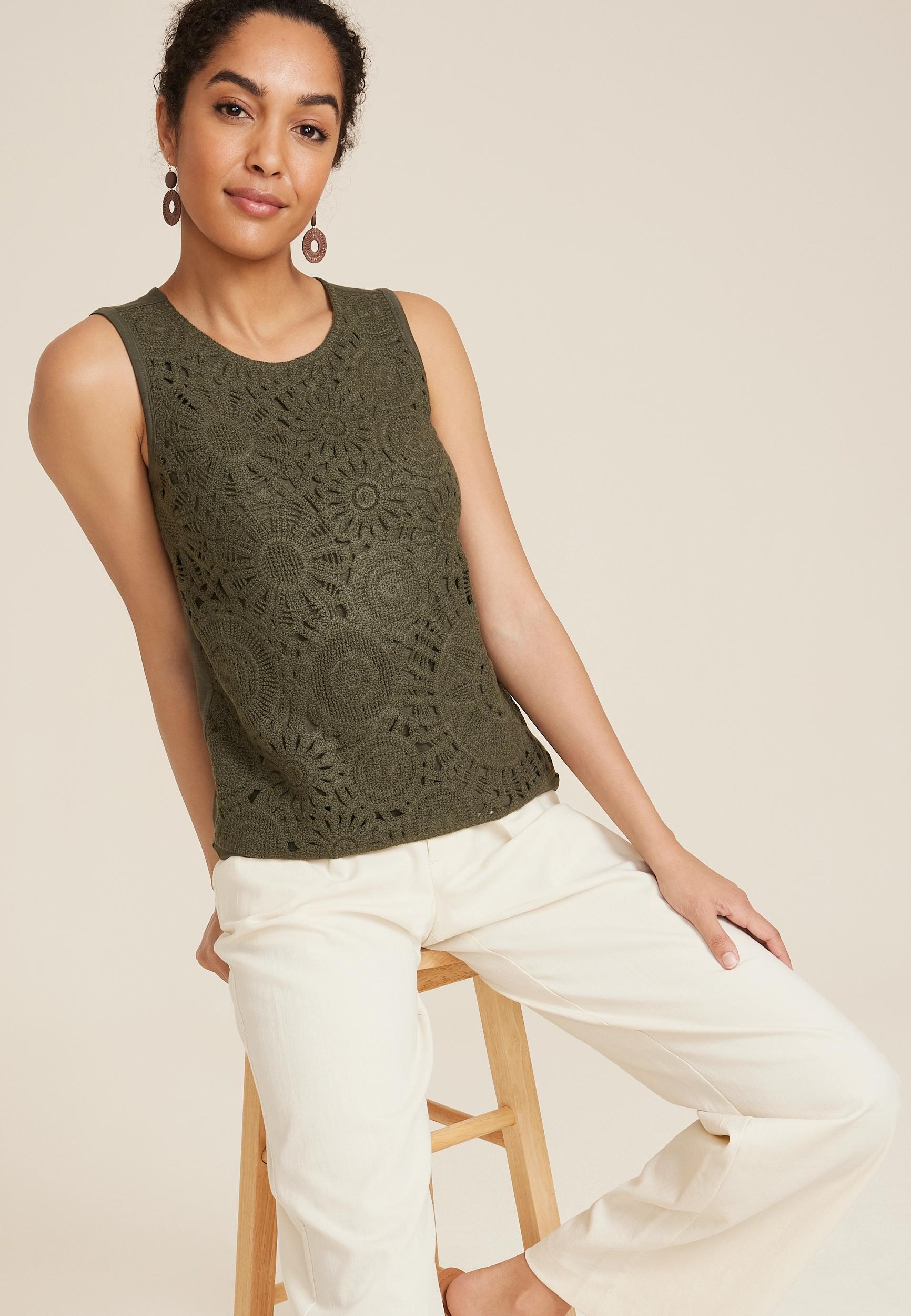 Crochet Front Tank Top product image