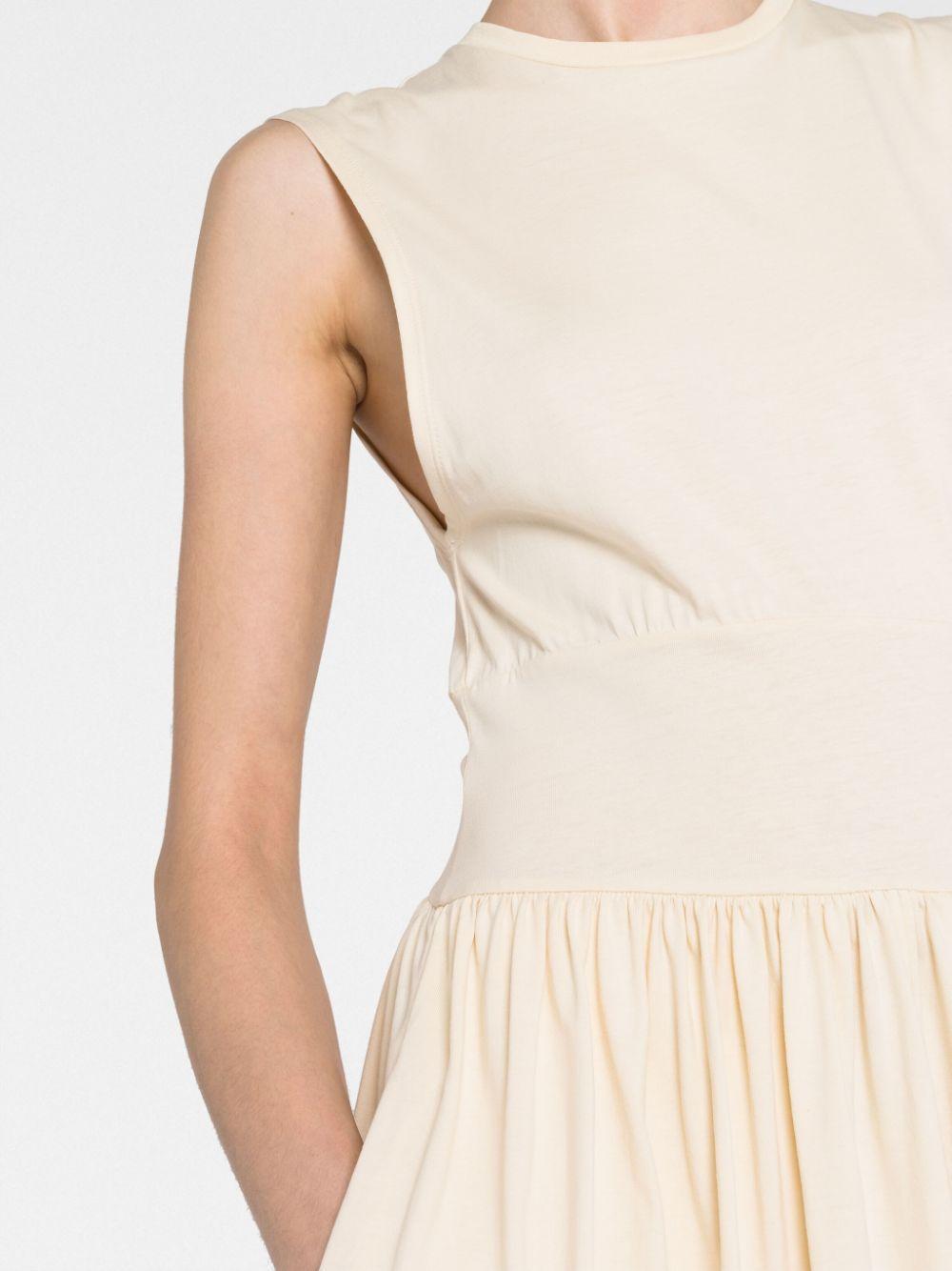 sleeveless flared midi dress Product Image