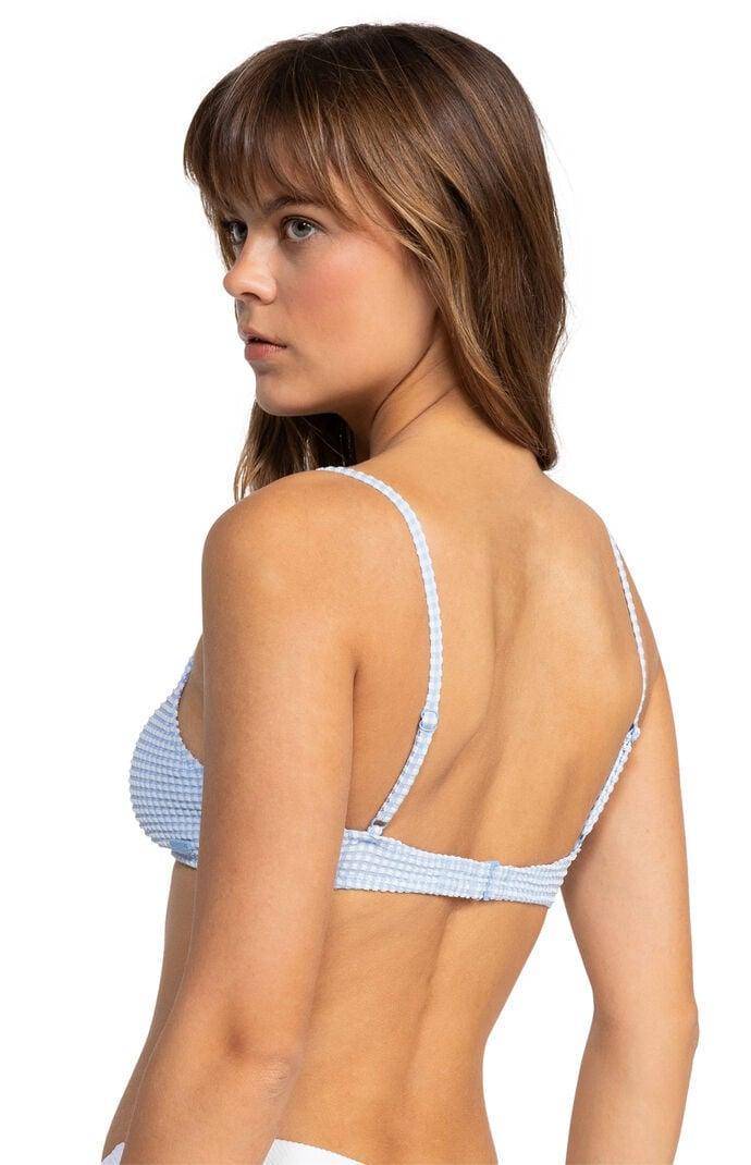 Roxy Women's Eco Gingham Tank Bikini Top Product Image