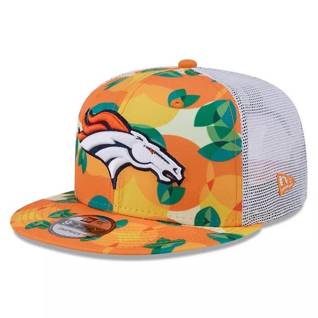 Mens New Era Denver Broncos Citrus 9FIFTY Trucker Snapback Hat Product Image