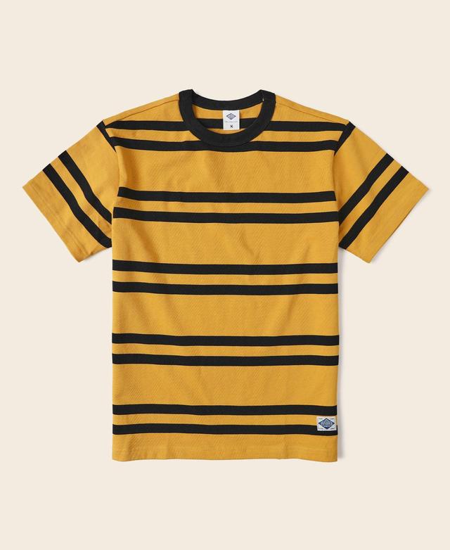 9.8 oz IVY Style Striped T-Shirt - Yellow/Black Product Image