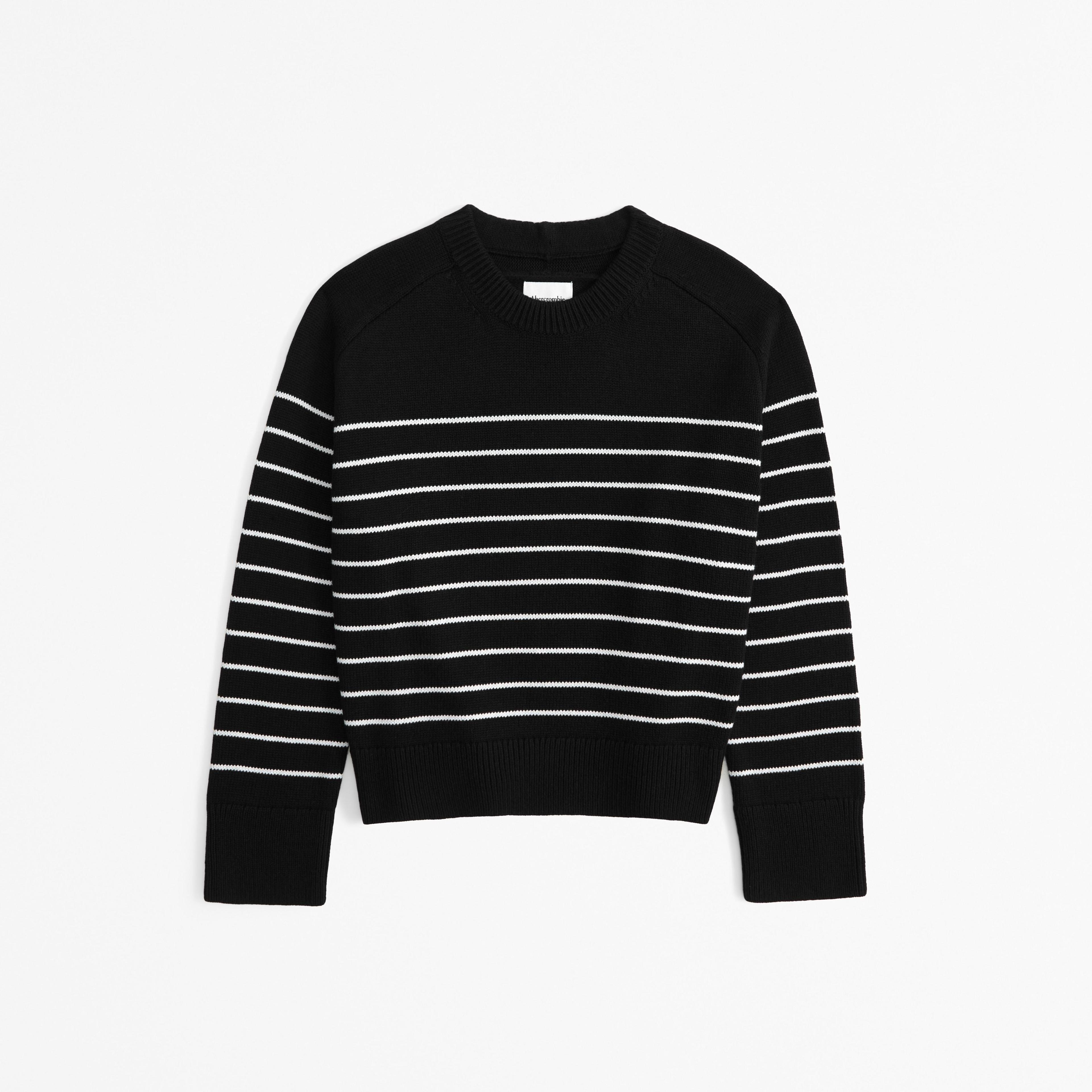 The A&F Madeline Cotton-Blend Crew Sweater Product Image