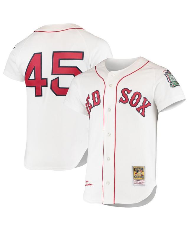 Mens Pedro Martinez White Boston Red Sox 1999 Cooperstown Collection Home Authentic Jersey - White Product Image