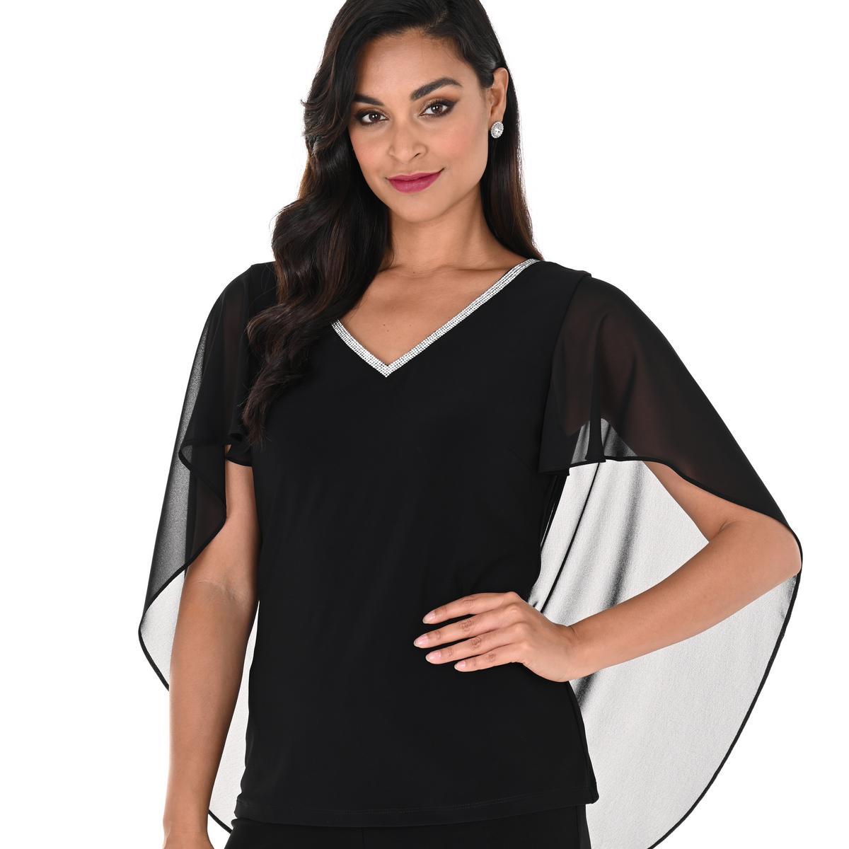 Black Sheer Top Product Image