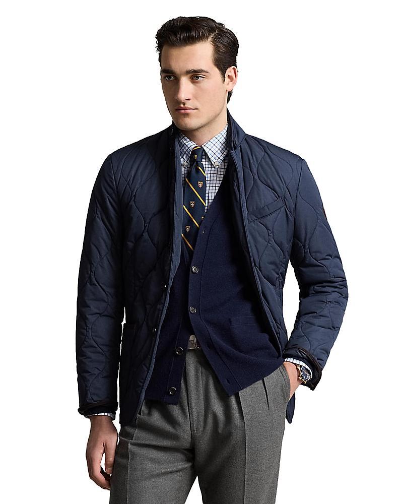 Quilted Jacket In Navy Product Image