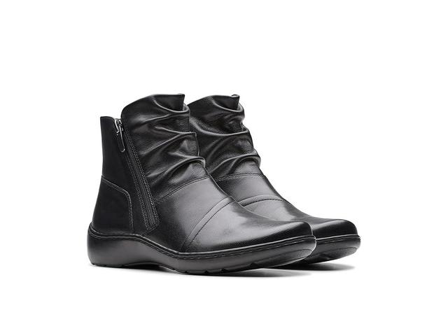 Clarks Cora Pace Leather) Women's Boots Product Image