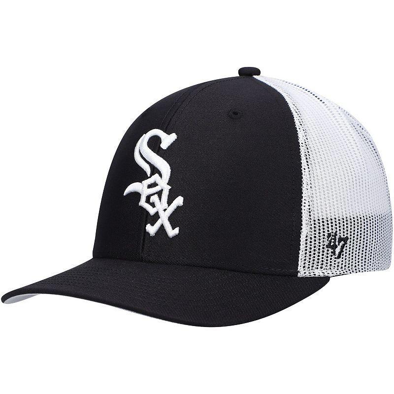 Mens 47 /White Chicago White Sox Primary Logo Trucker Snapback Hat Product Image