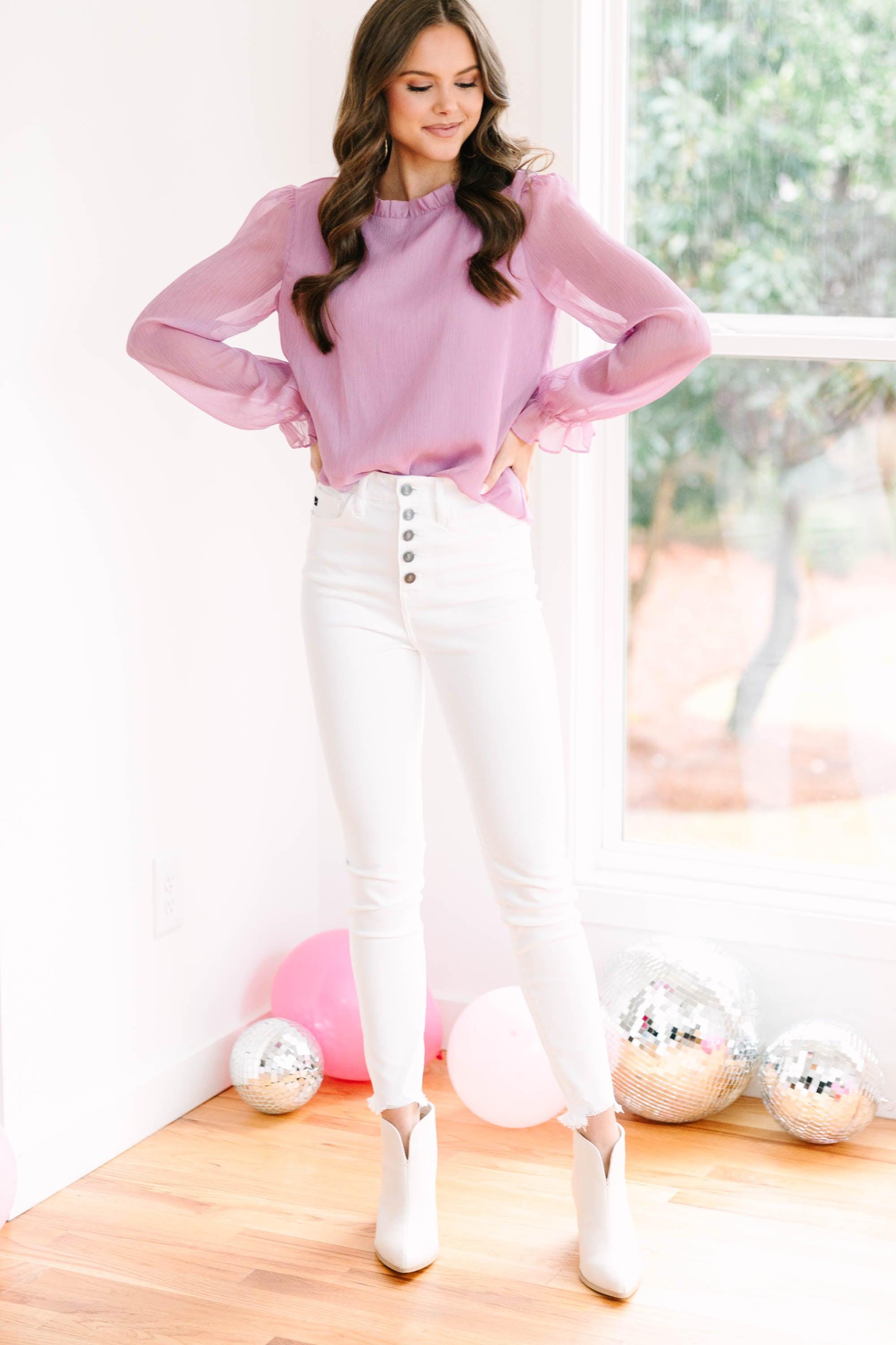 Dream Of The Day Lavender Purple Blouse Female Product Image