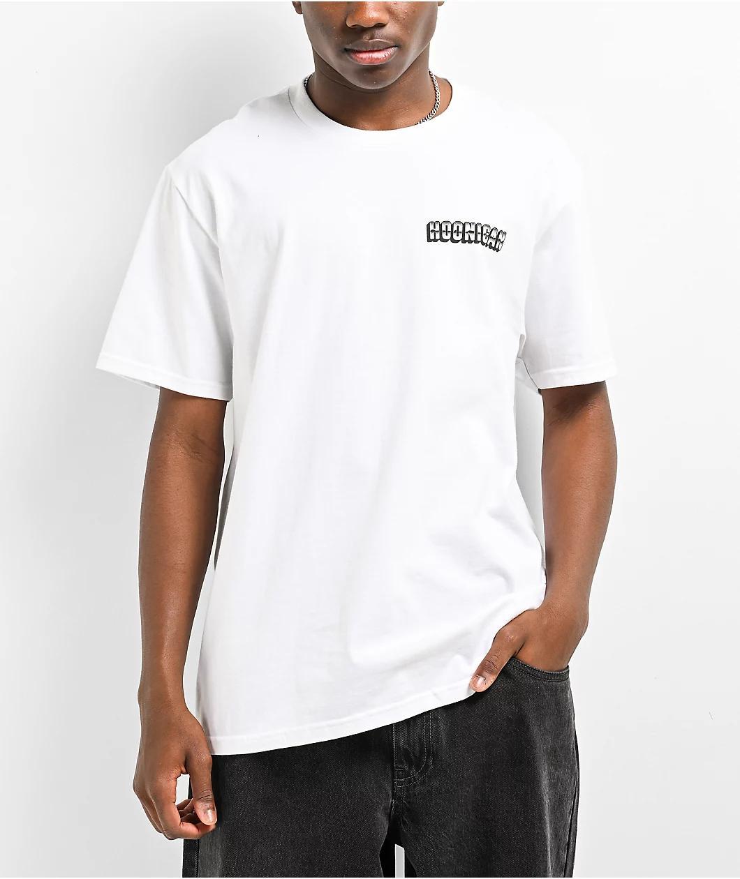 Hoonigan Used Cars White T-Shirt Product Image