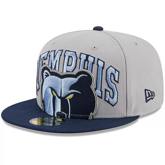 Mens New Era Gray/Navy Memphis Grizzlies Tip-Off Two-Tone 59FIFTY Fitted Hat Product Image