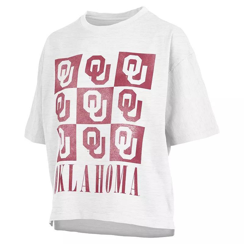 Womens Pressbox Oklahoma Sooners Motley Crew Andy Waist Length Oversized T-Shirt Product Image