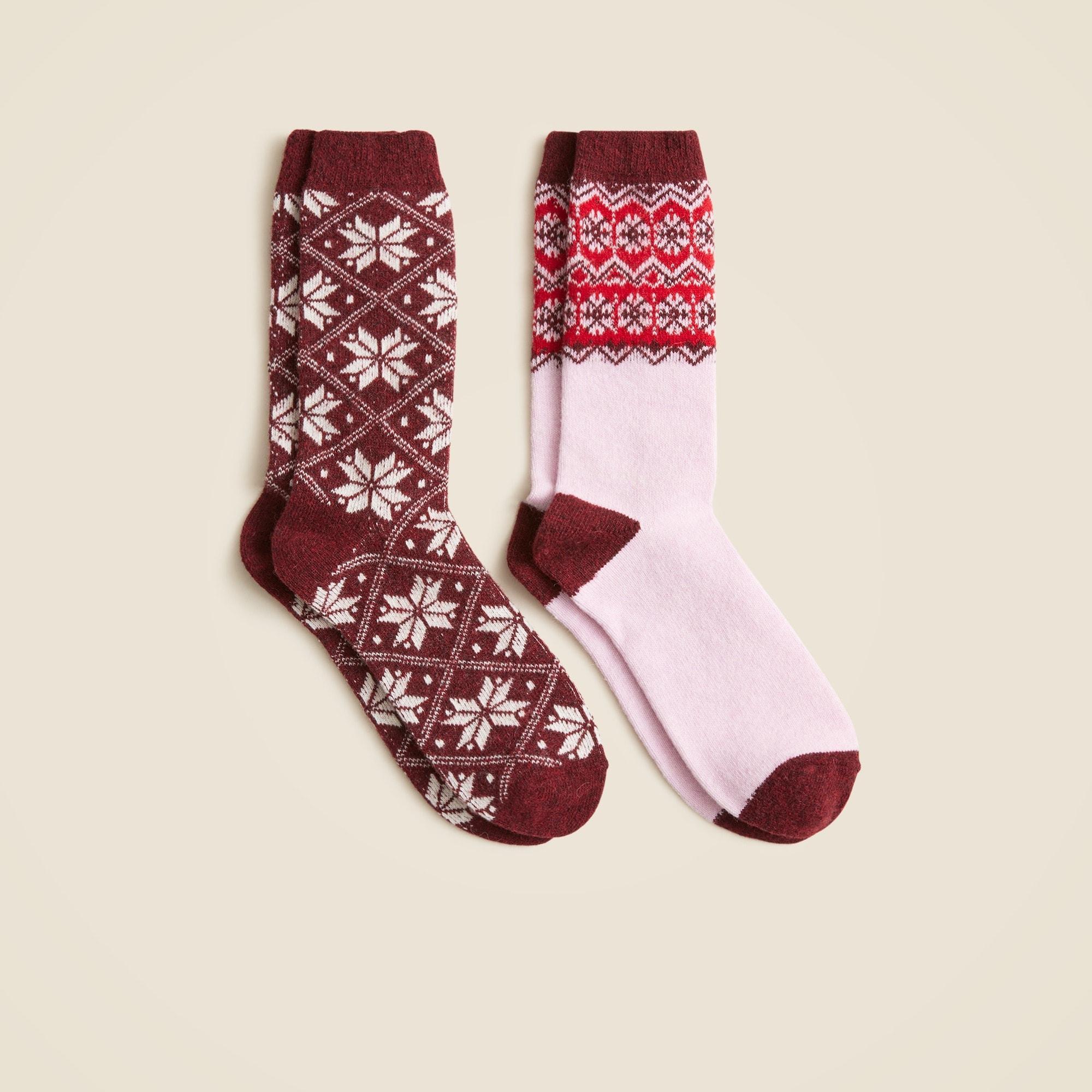 Fair Isle trouser socks two-pack Product Image