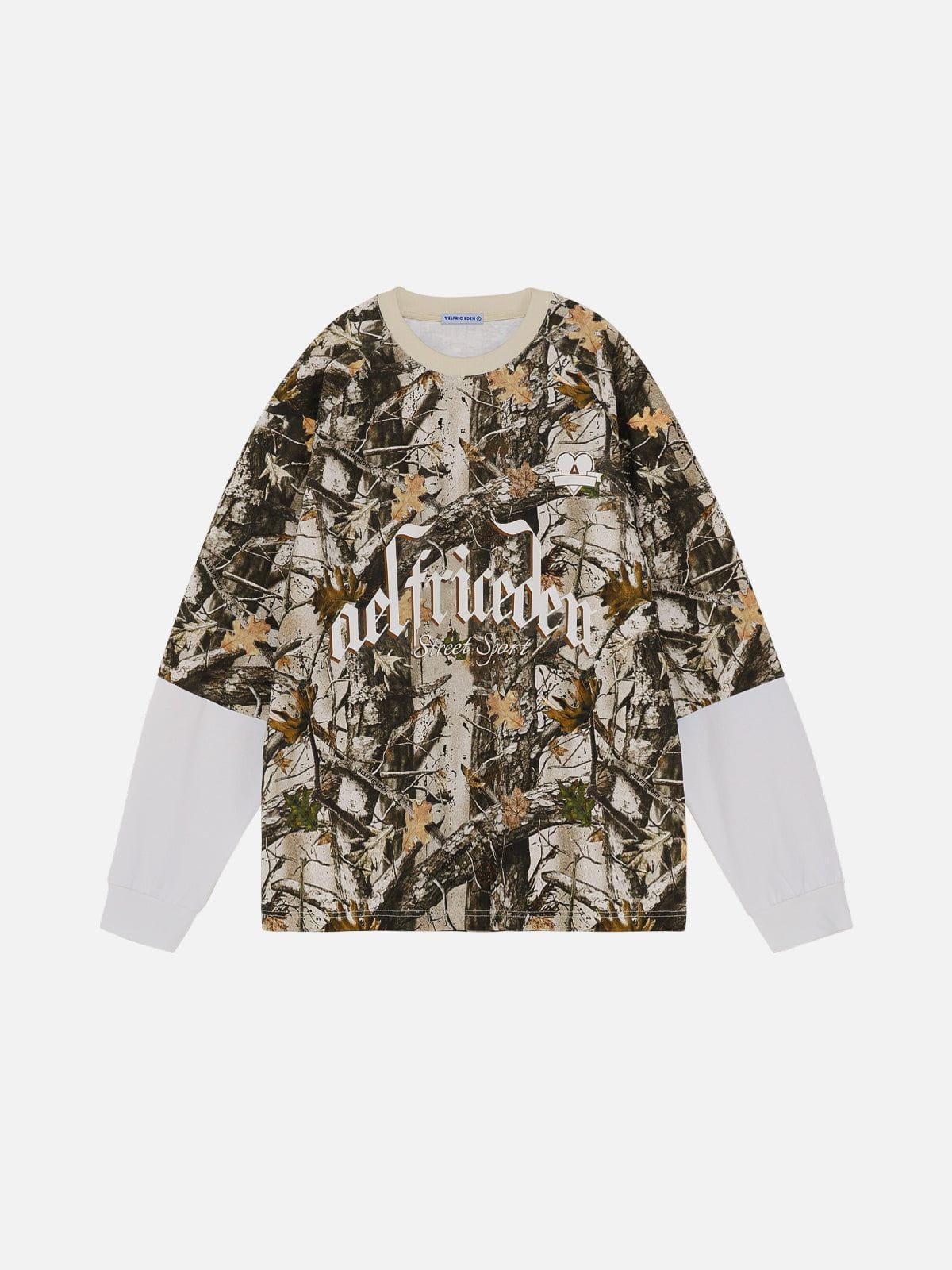 Aelfric Eden Camo Patchwork Sweatshirt Product Image