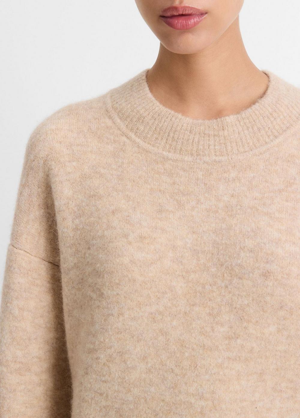 Textured Soft Sculpted Crew Neck Sweater Product Image