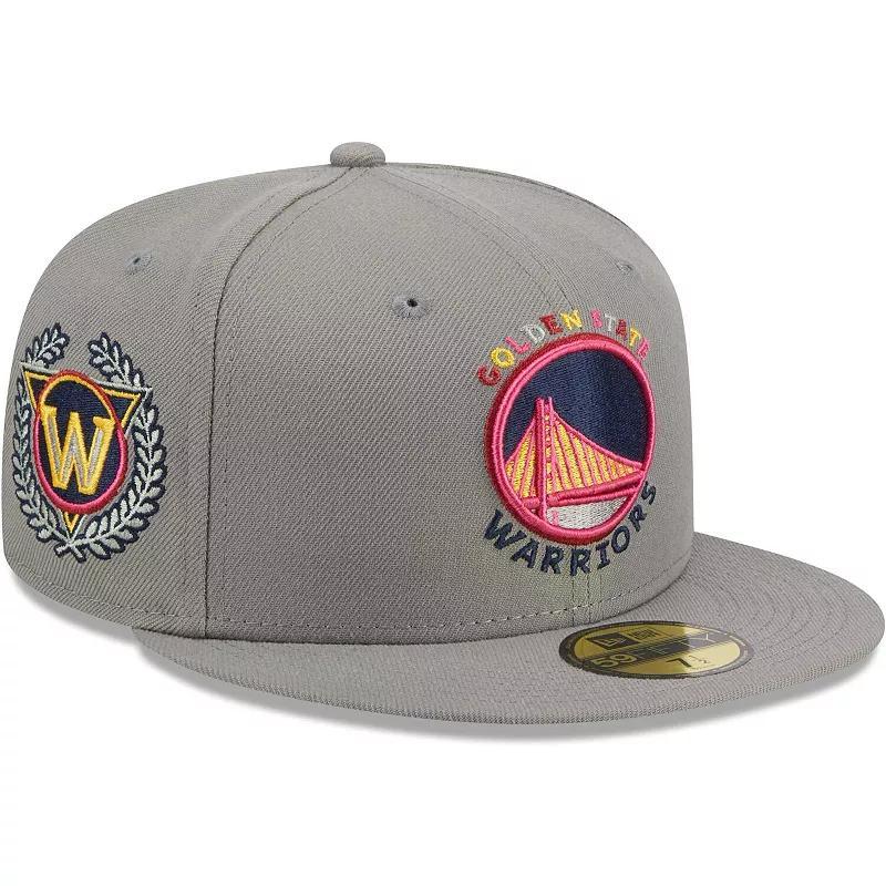 Mens New Era Gray Golden State Warriors Color Pack 59FIFTY Fitted Hat Product Image