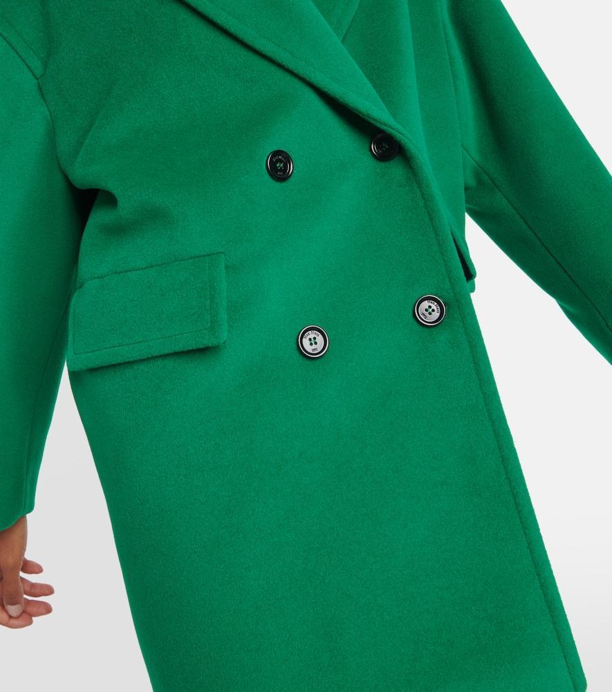 Meana Wool And Cashmere Coat In Verde Product Image