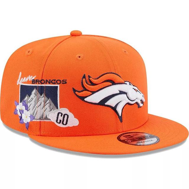 Mens New Era Denver Broncos Icon 9FIFTY Snapback Hat Product Image