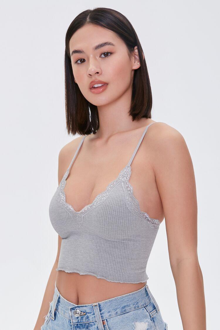 Seamless Lace-Trim Bralette | Forever 21 Product Image