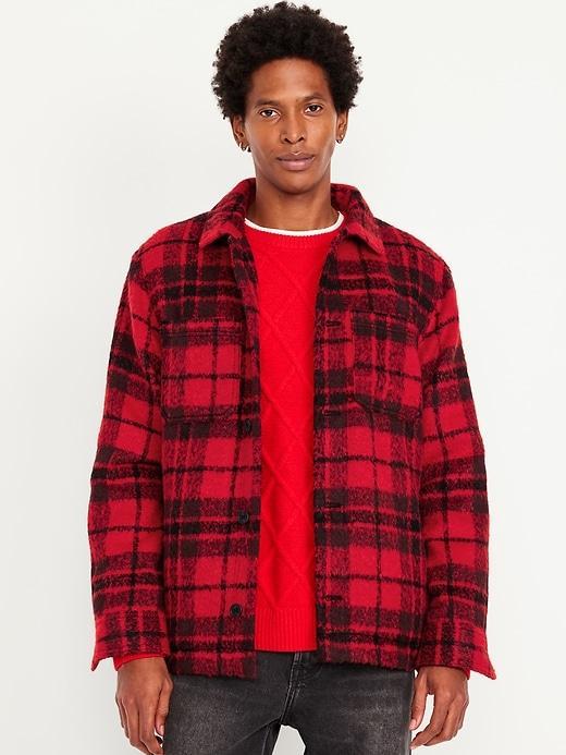 Cozy-Lined Sherpa Shacket Product Image