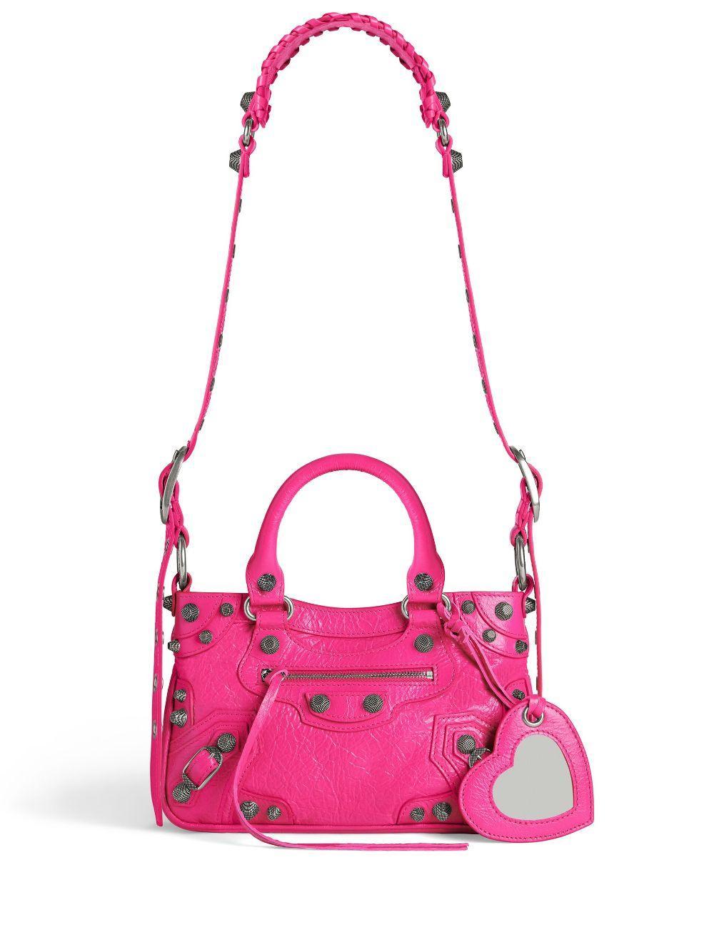 BALENCIAGA Small Neo Cagole Tote Bag In Pink Product Image