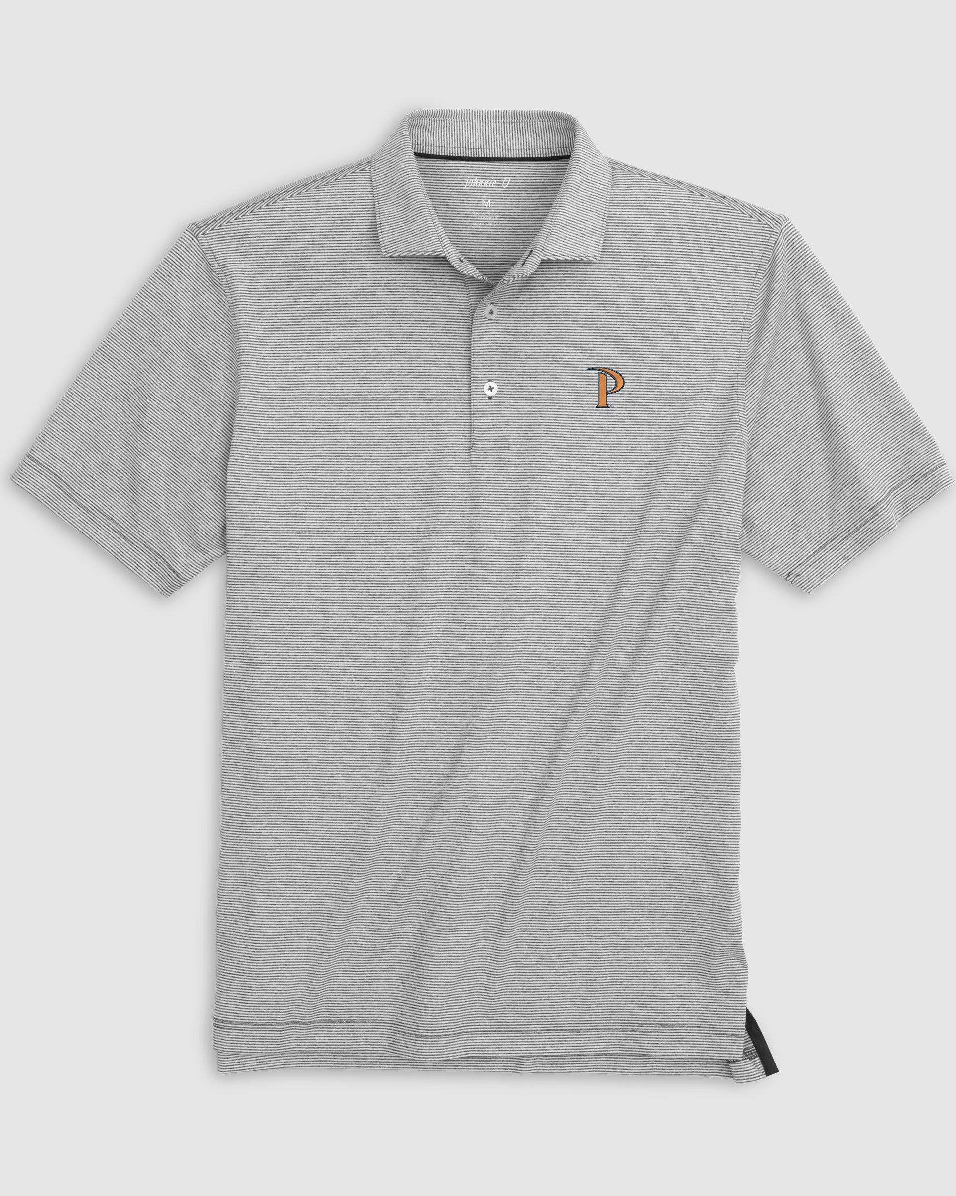 Texas A&M Lyndonn Striped Jersey Performance Polo - Vault Logo Male Product Image