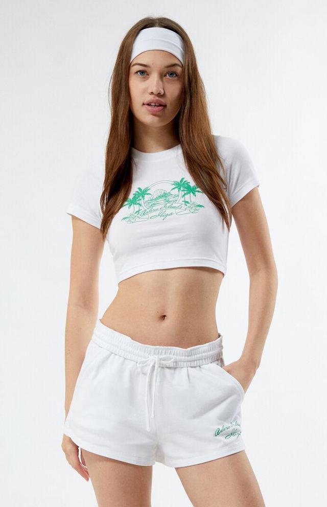 Women's Ibiza Island Fold-Over Mini Sweat Shorts Product Image