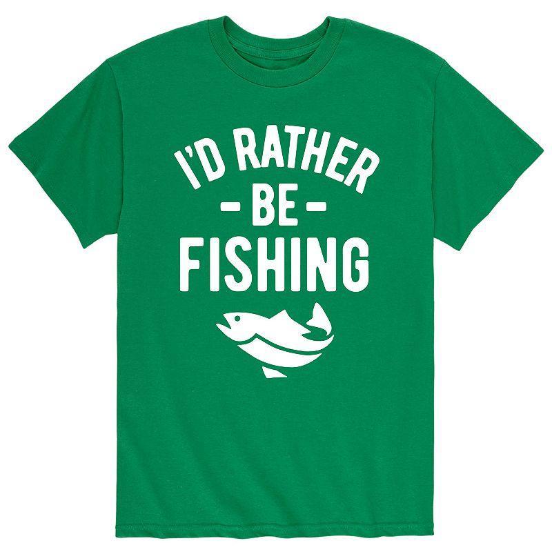 Mens Id Rather Be Fishing Tee Product Image