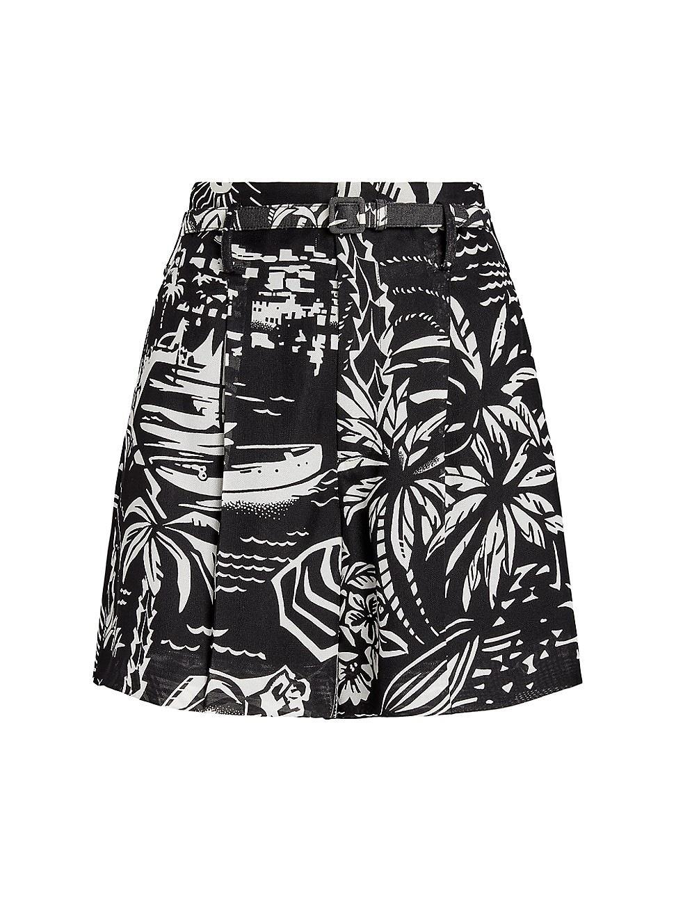 Womens Keri Deco Beach Silk Shorts Product Image