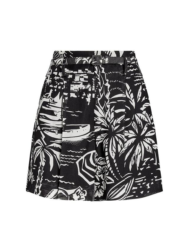 Womens Keri Deco Beach Silk Shorts Product Image