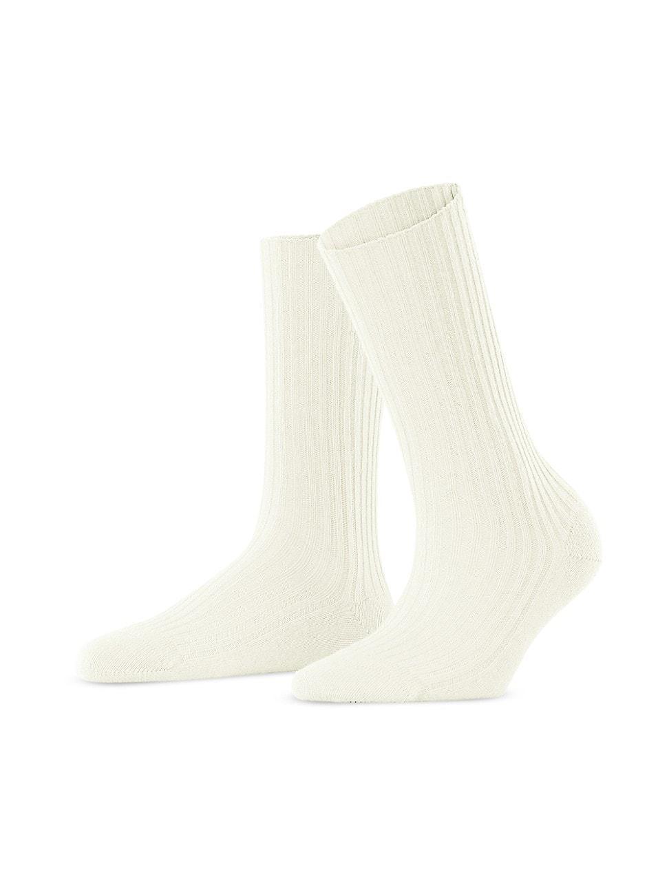 Womens Cosy Wool-Blend Crew Socks Product Image