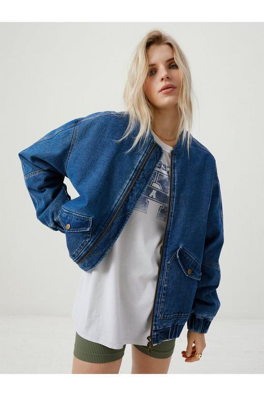 The Denim Bomber Jacket product image