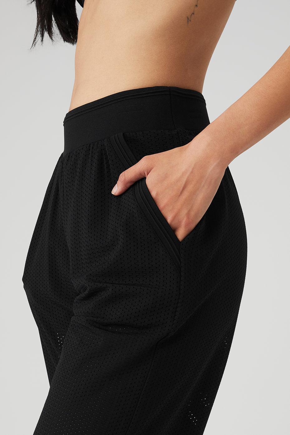 Mesh All-Star Wide Leg Pant - Black Female Product Image