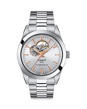 Tissot T-Classic Powermatic 80 Open Heart Bracelet Watch, 40mm Product Image