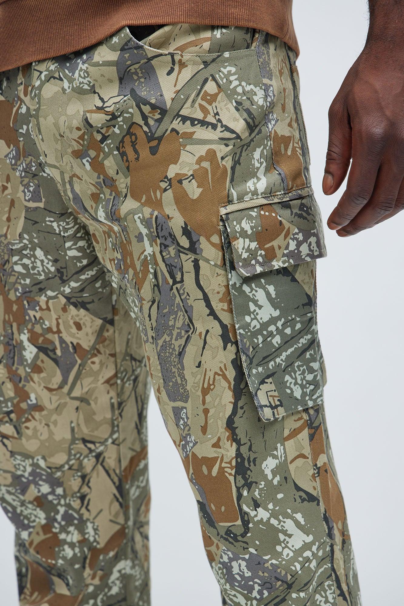 Almost Famous Slim Flare Cargo Pants - Camouflage Product Image